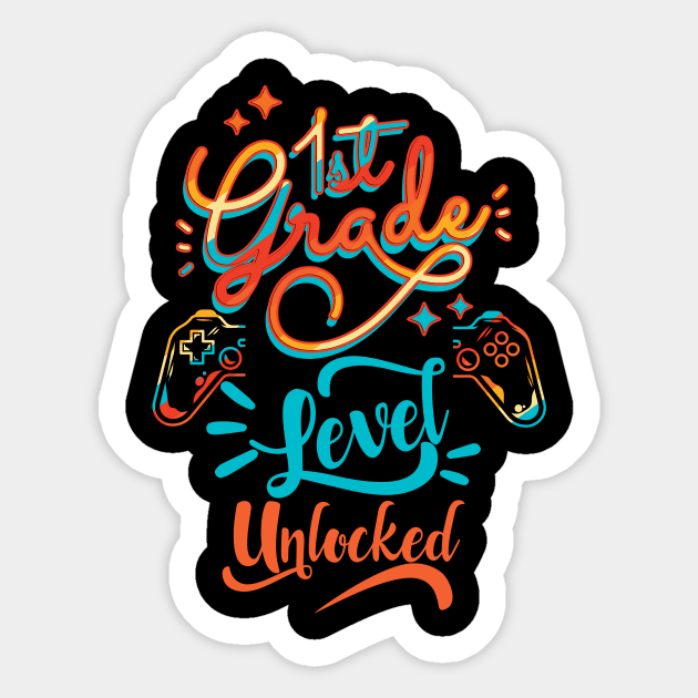 first grade t-shirt Sticker by madlymelody